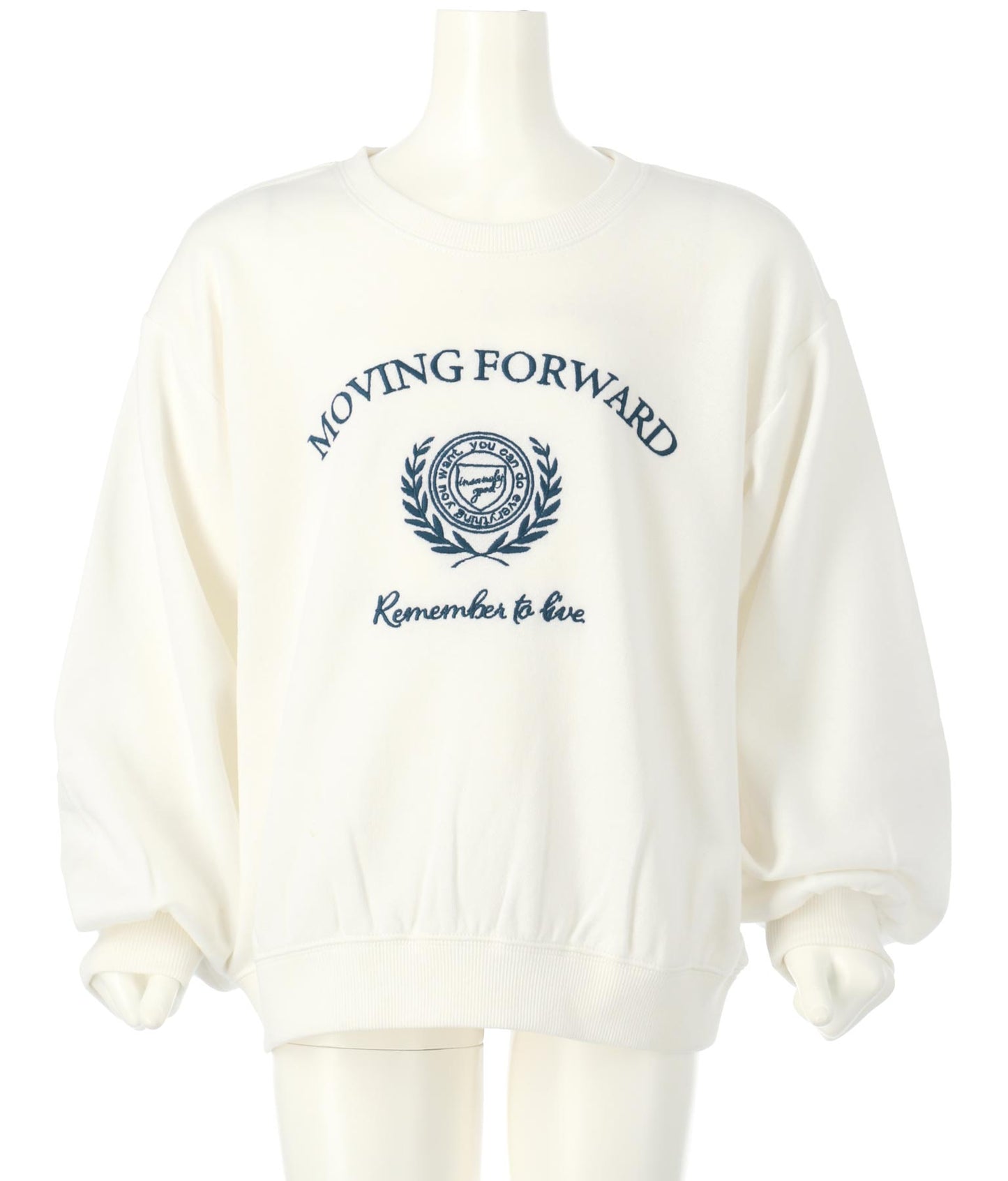 エンブレム 刺繍 裏毛 トレーナー 423-2906