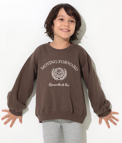 エンブレム 刺繍 裏毛 トレーナー 423-2906