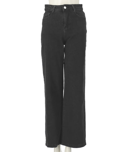 シンプルストレッチストレートデニムパンツ 152-5289
