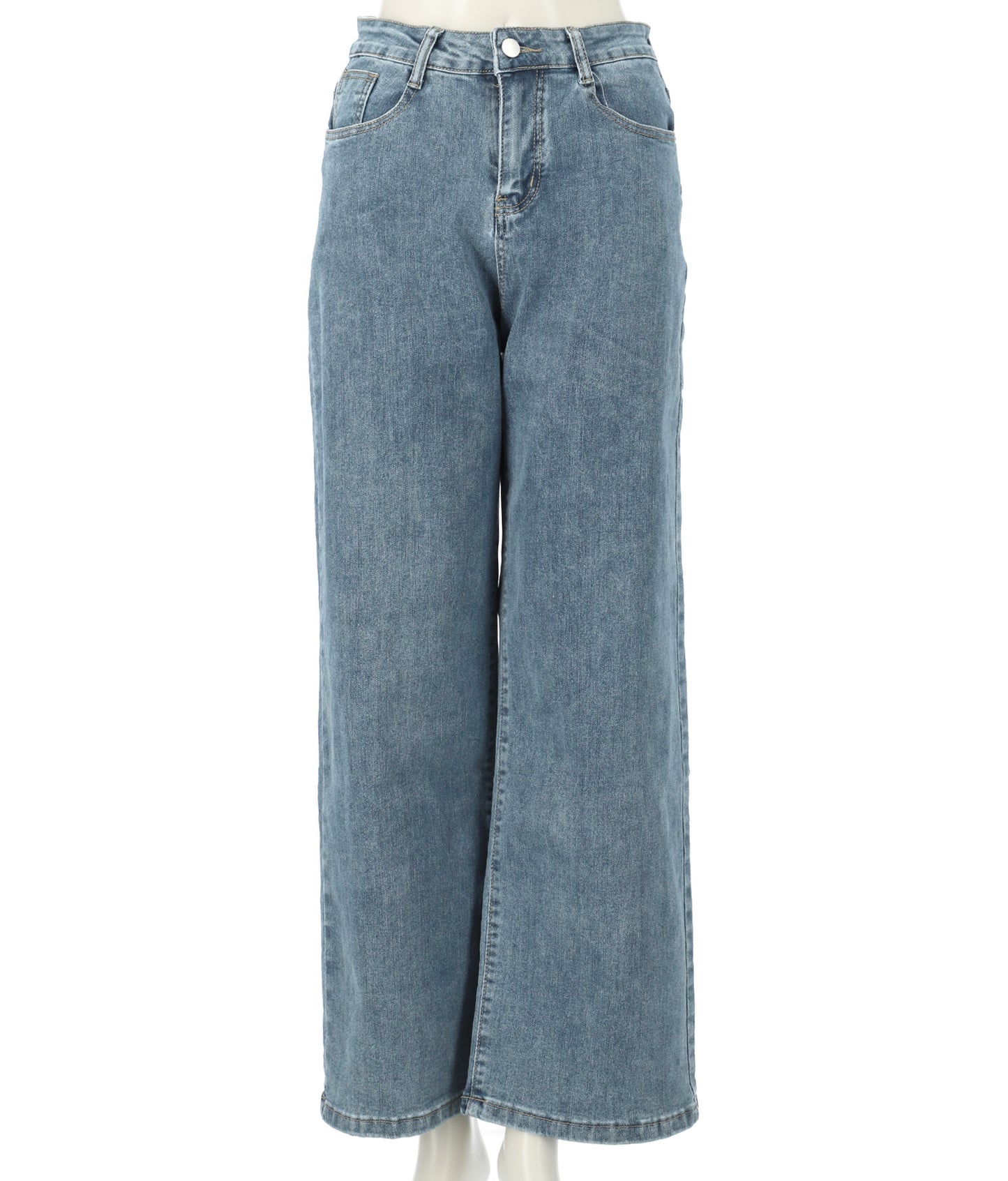 シンプルストレッチストレートデニムパンツ 152-5289