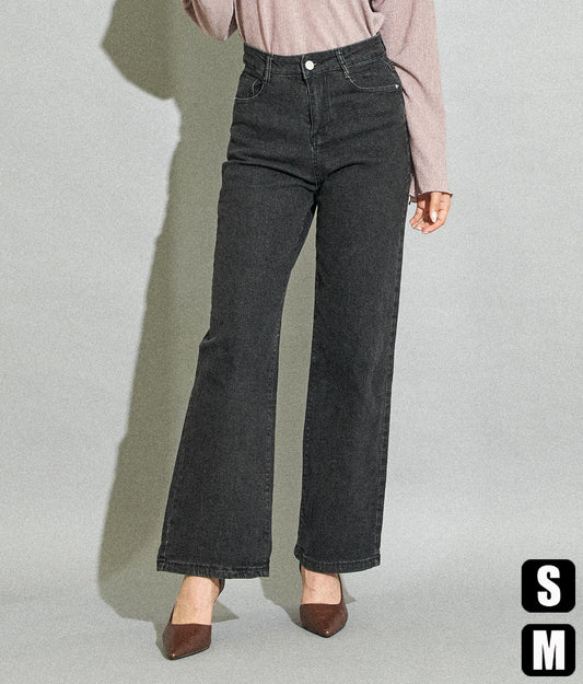 シンプルストレッチストレートデニムパンツ 152-5289