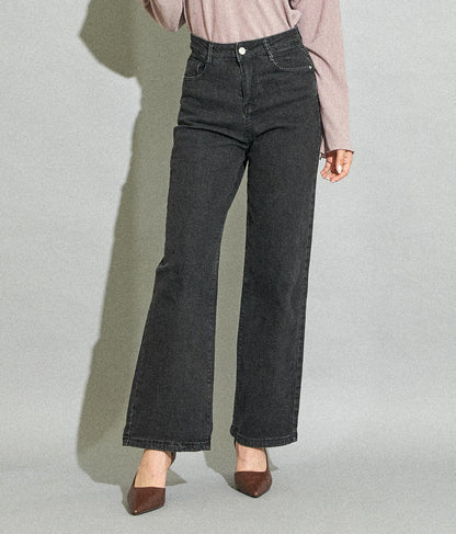 シンプルストレッチストレートデニムパンツ 152-5289