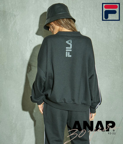 FILAパイピングデザイン裏毛プルオーバー 793-8619