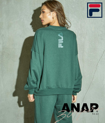 FILAパイピングデザイン裏毛プルオーバー 793-8619