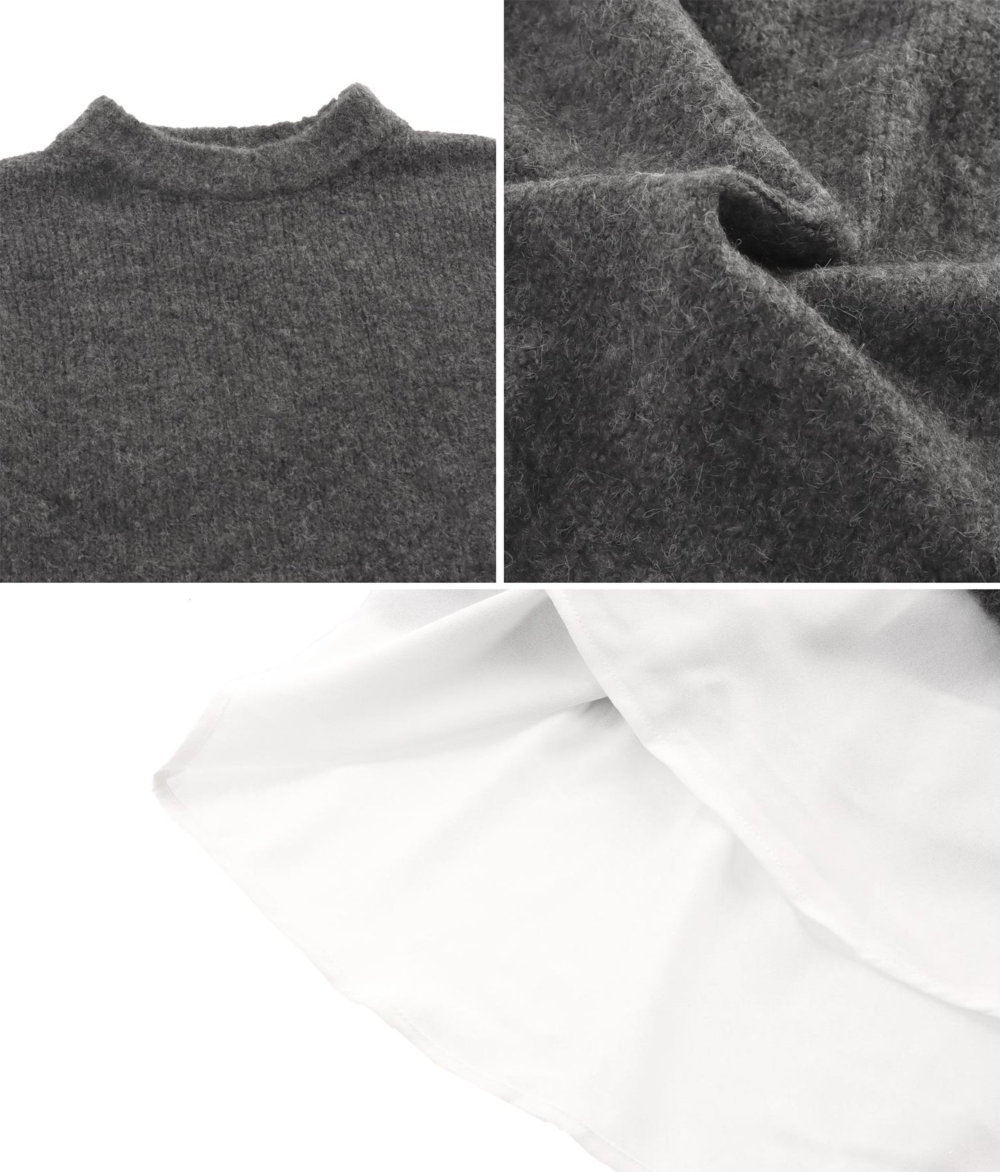 レイヤード風ニットトップスセーター 793-8568