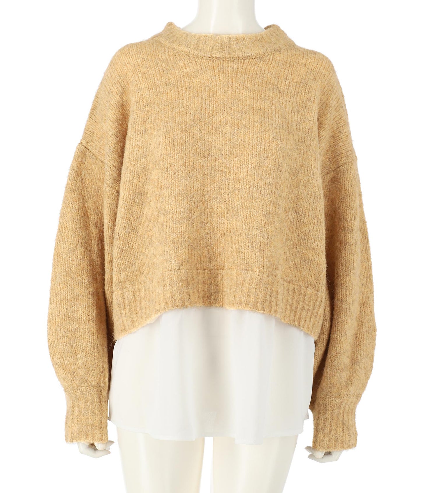 レイヤード風ニットトップスセーター 793-8568