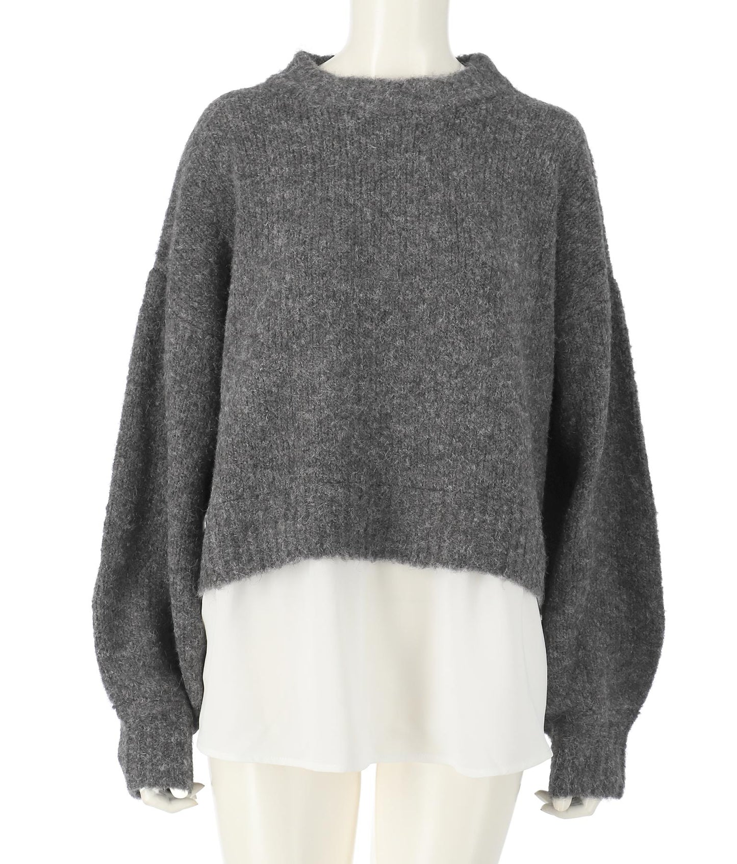 レイヤード風ニットトップスセーター 793-8568