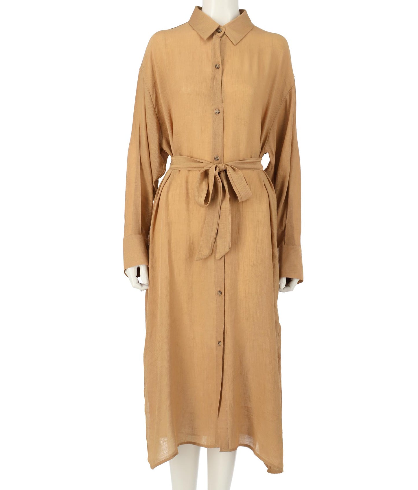 ウエストリボンロングシャツ 154-5270