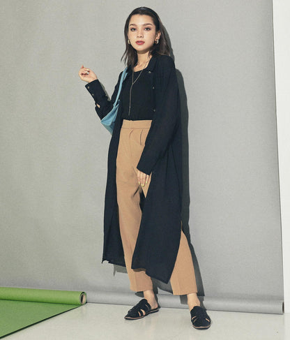 ウエストリボンロングシャツ 154-5270