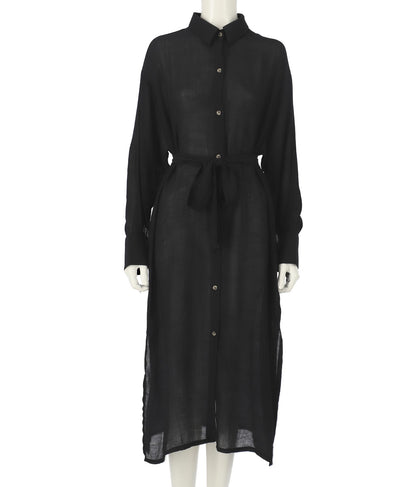 ウエストリボンロングシャツ 154-5270