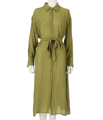 ウエストリボンロングシャツ 154-5270