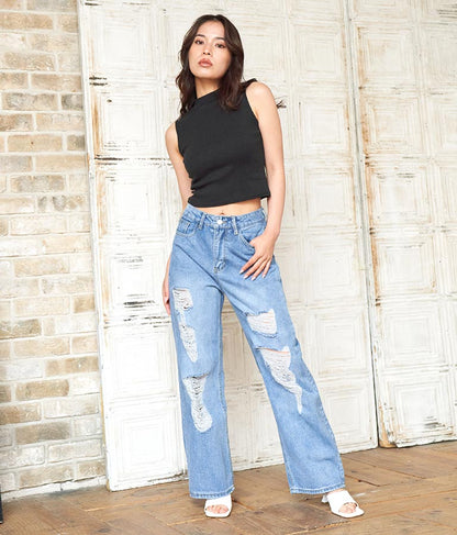 シンプル プチハイネック ノースリーブ トップス タンクトップ  793-8902