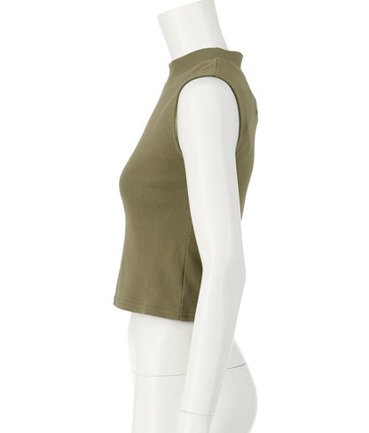 シンプル プチハイネック ノースリーブ トップス タンクトップ  793-8902