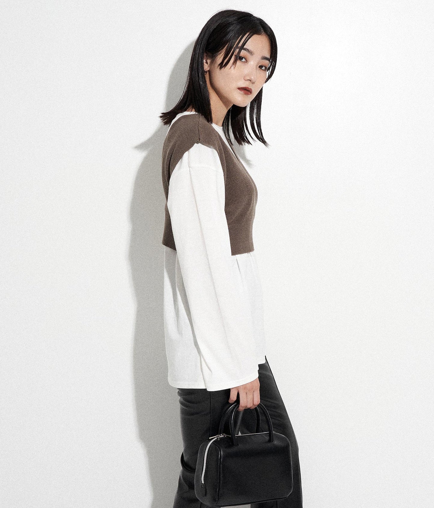 バックロゴロンT×ニットベストセット 798-8598
