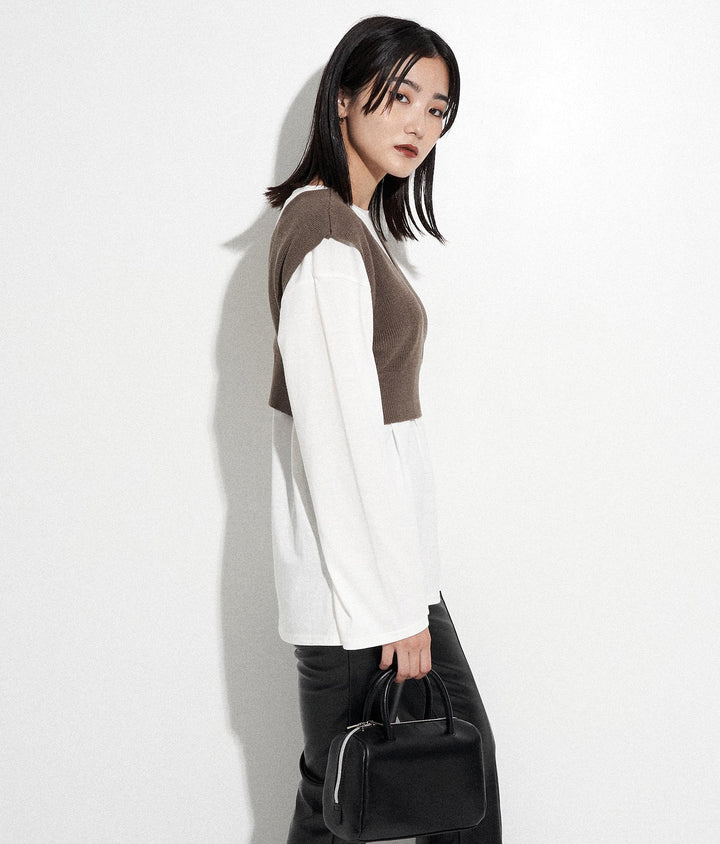 バックロゴロンT×ニットベストセット 798-8598