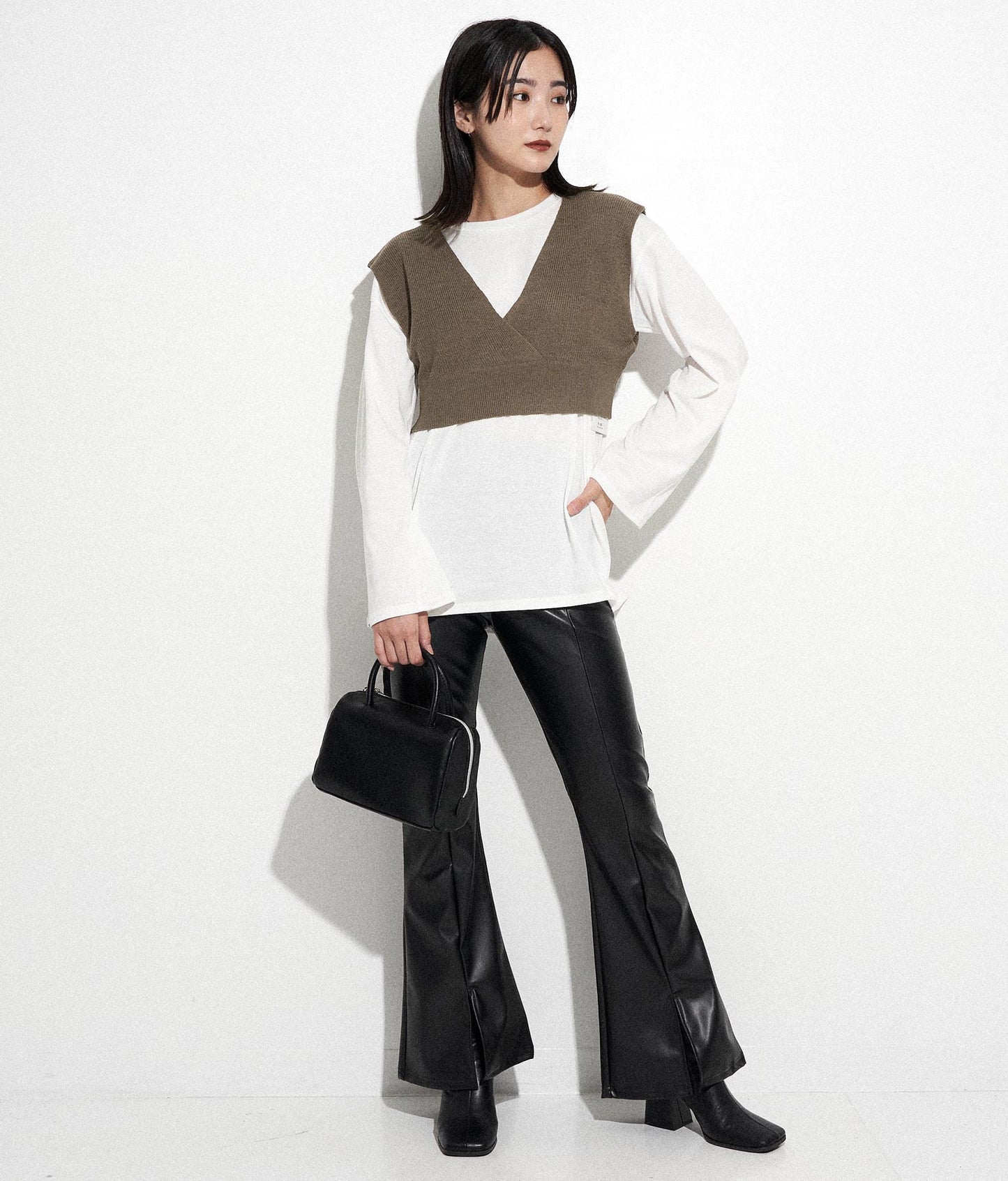 バックロゴロンT×ニットベストセット 798-8598