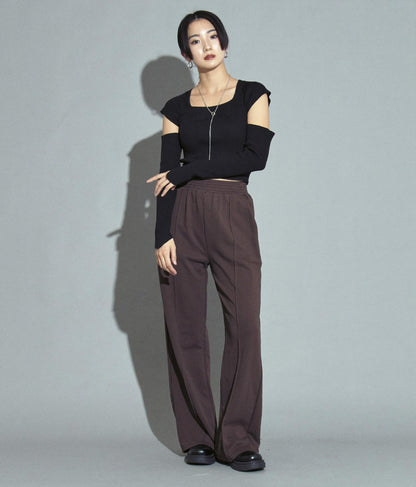 アームカットリブニットトップス 153-5322