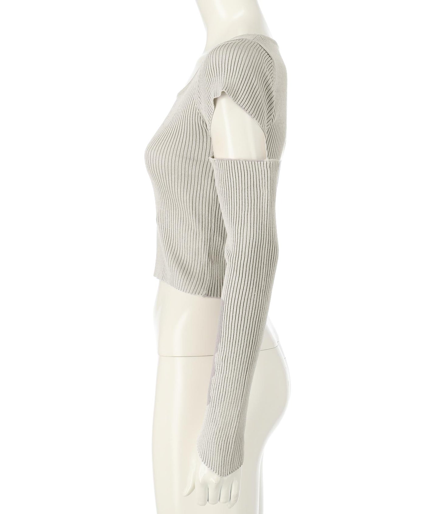 アームカットリブニットトップス 153-5322