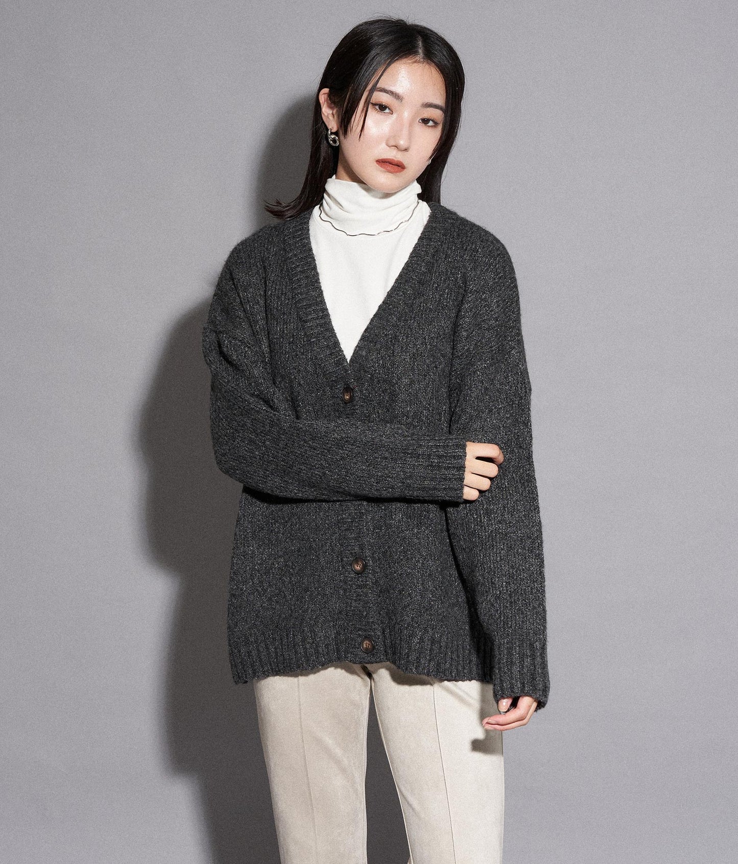 ミックス ヤーン カーディガン 794-8539