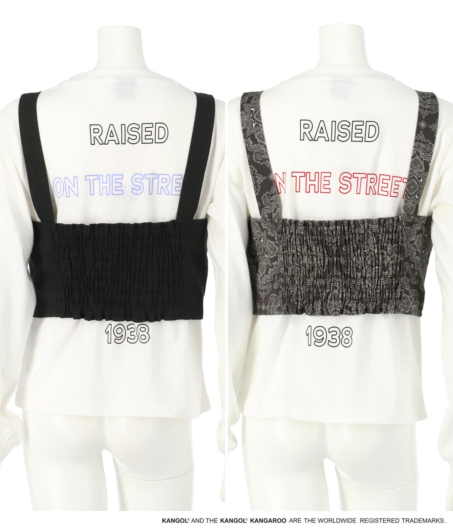 ANAPGIRL × KANGOL KIDS コラボ ビスチェ × ロンT セット 918-6910