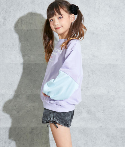 袖切替裏毛トレーナー