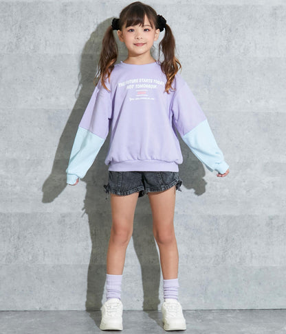 袖切替裏毛トレーナー 423-2953