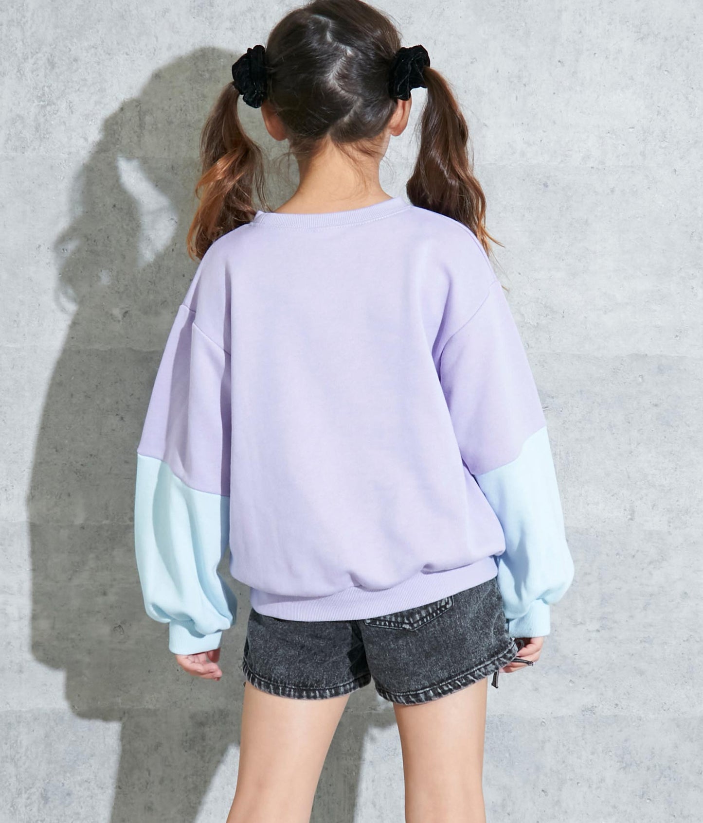 袖切替裏毛トレーナー 423-2953