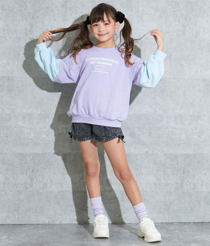 袖切替裏毛トレーナー 423-2953