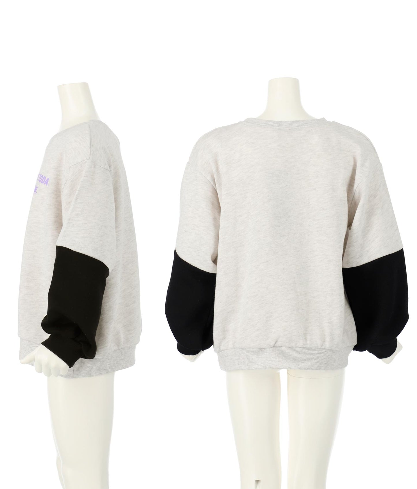 袖切替裏毛トレーナー 423-2953