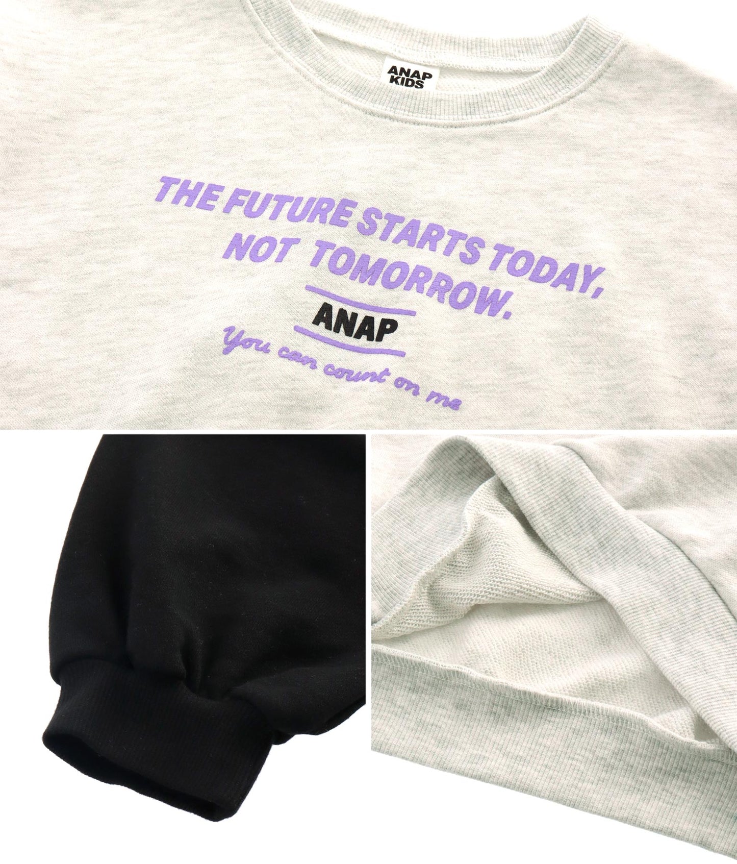 袖切替裏毛トレーナー 423-2953