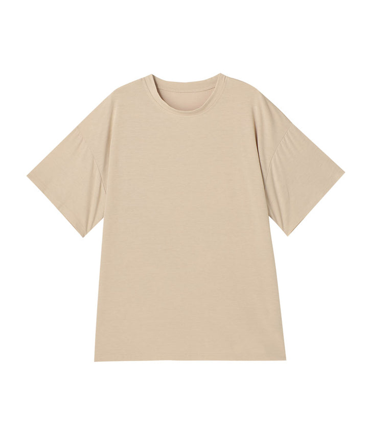 ラウンドネック ゆるてろ ビッグ Tシャツ 493-2555
