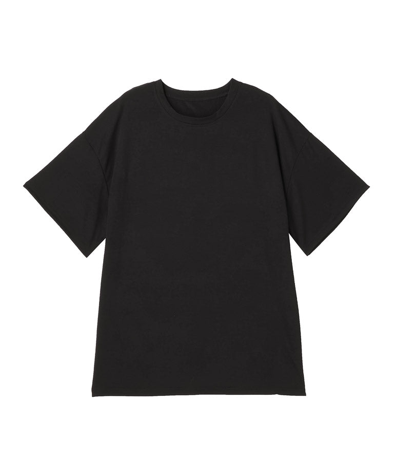ラウンドネック ゆるてろ ビッグ Tシャツ 493-2555