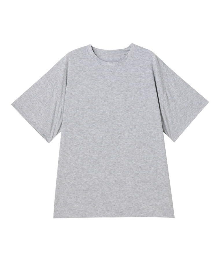 ラウンドネック ゆるてろ ビッグ Tシャツ 493-2555