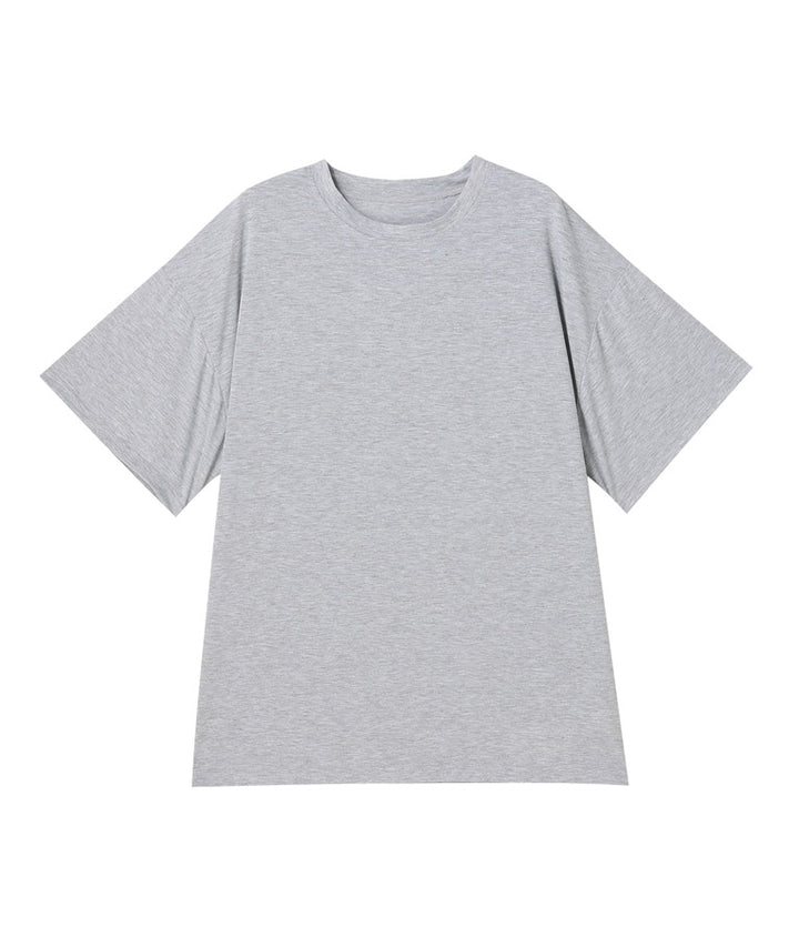 ラウンドネック ゆるてろ ビッグ Tシャツ 493-2555