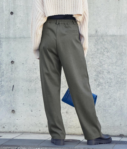 起毛シンプルタックパンツ 152-5341