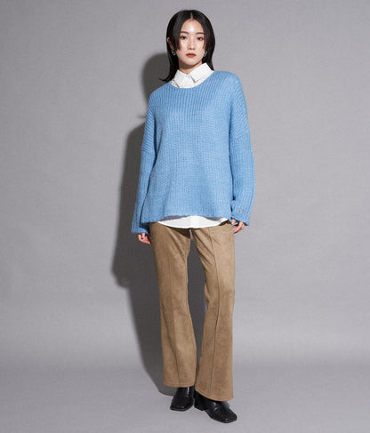 フェイクスエードフレアパンツ 792-8665