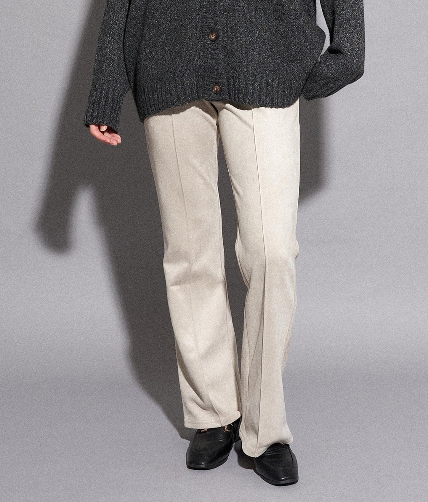 フェイクスエードフレアパンツ 792-8665