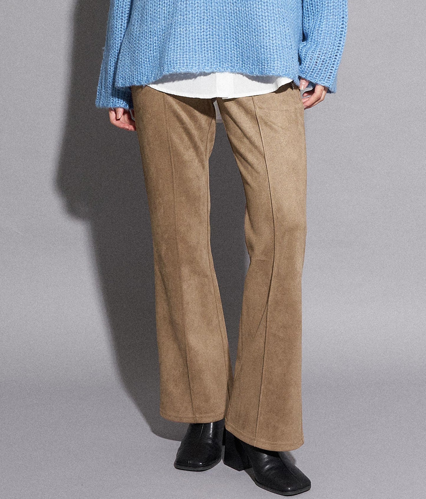 フェイクスエードフレアパンツ 792-8665