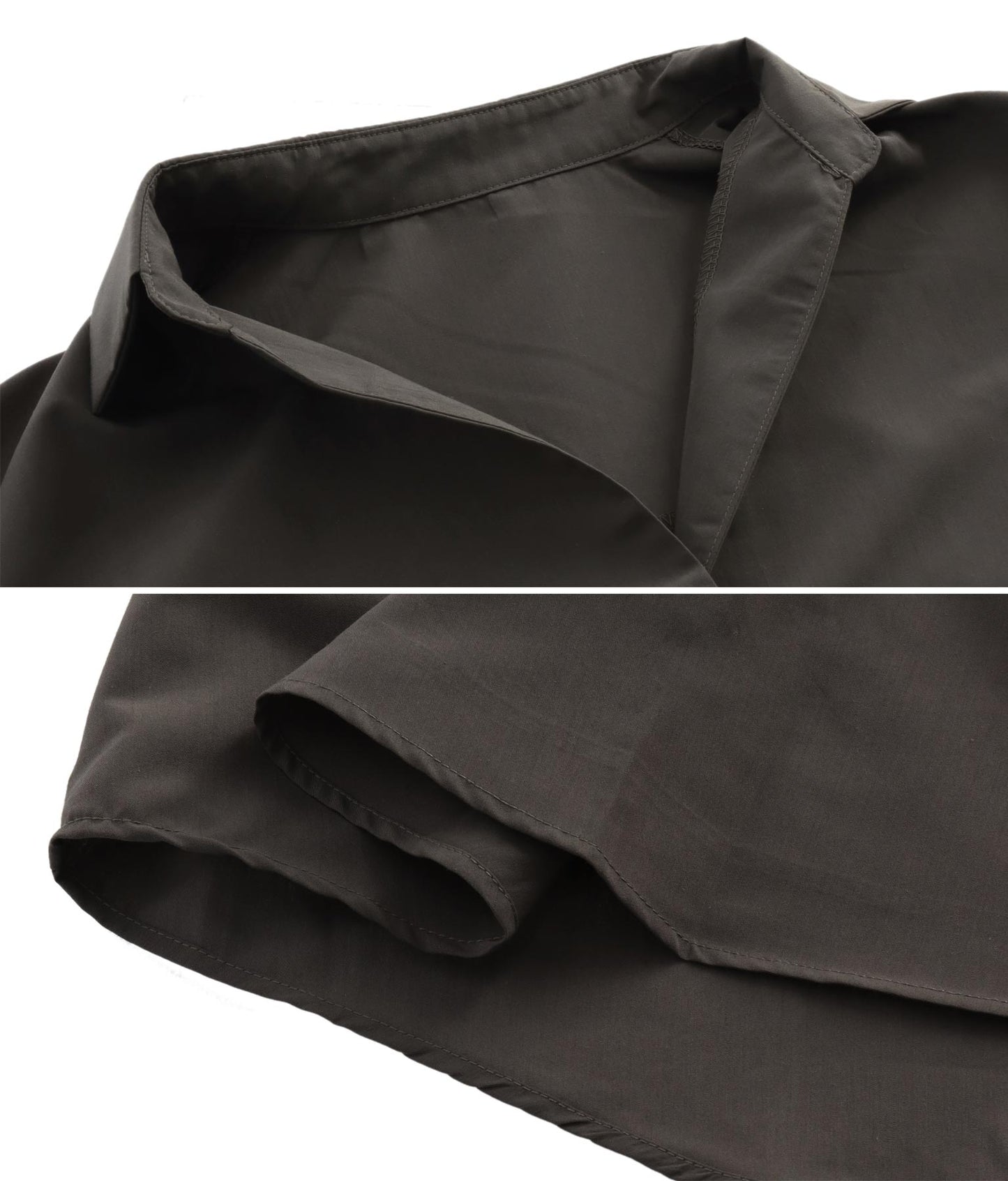 ボリュームスリーブスキッパーシャツ 153-5285