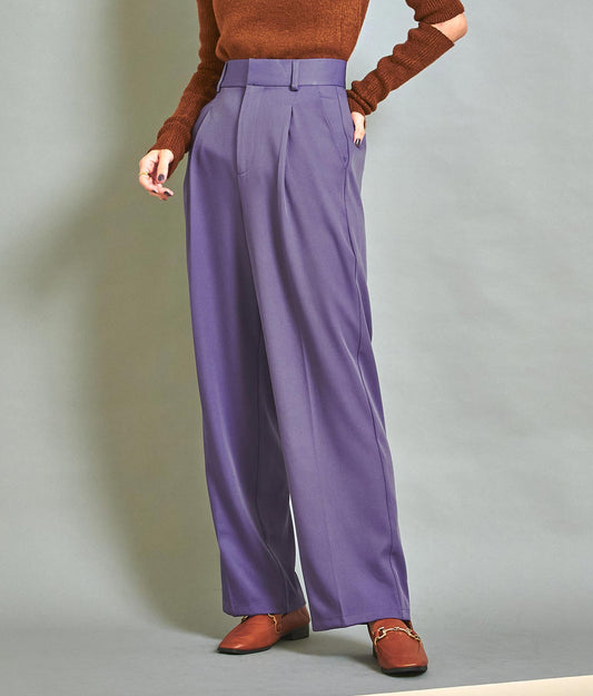 センタープレスウエストタックスラックスパンツ 362-8909