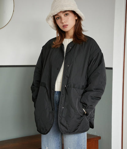 2WAY 袖 取り外し 波 キルト ジャケット 526-6385