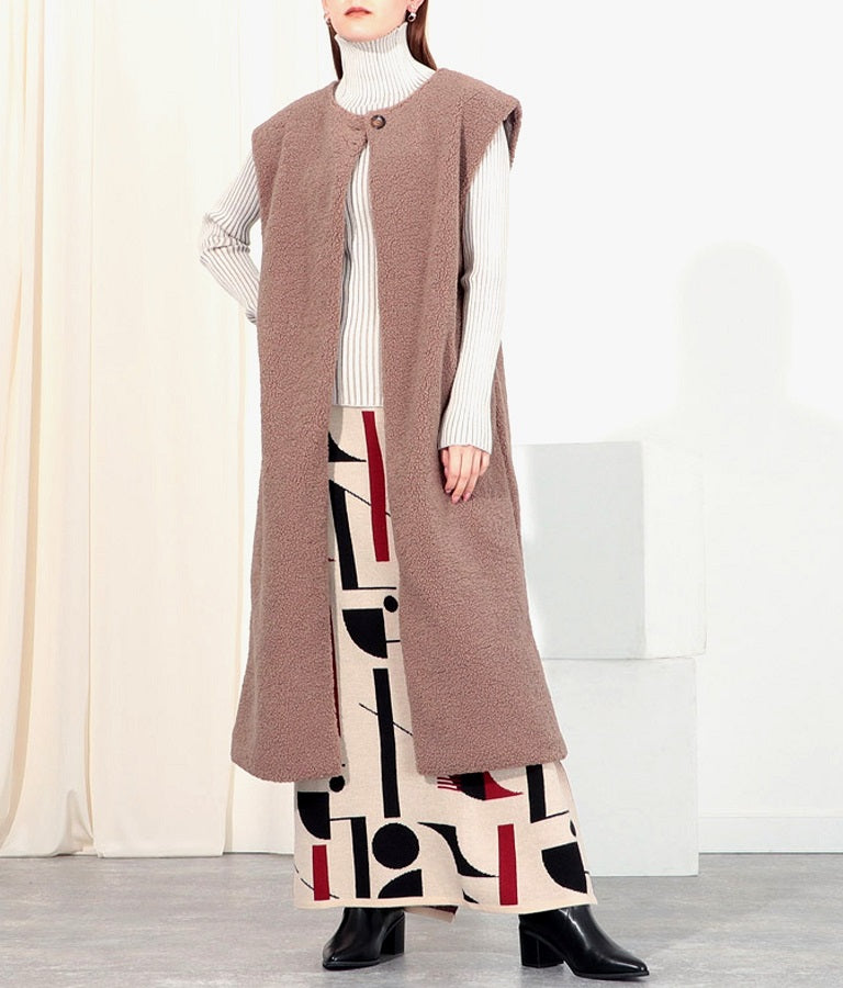 ボア ロング ジレ  364-8950