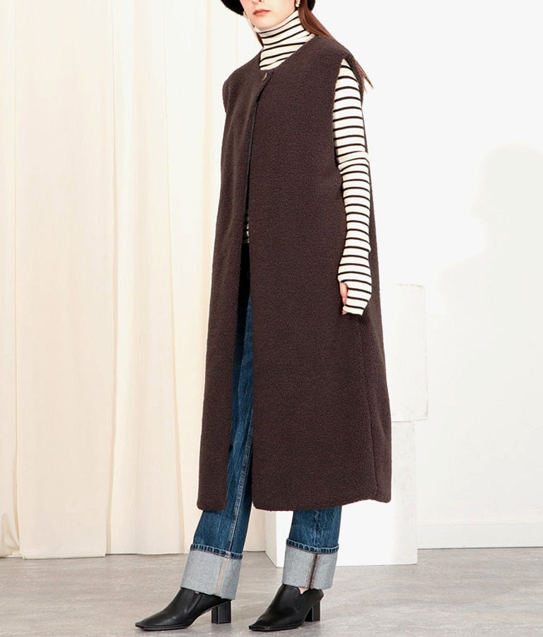 ボア ロング ジレ  364-8950