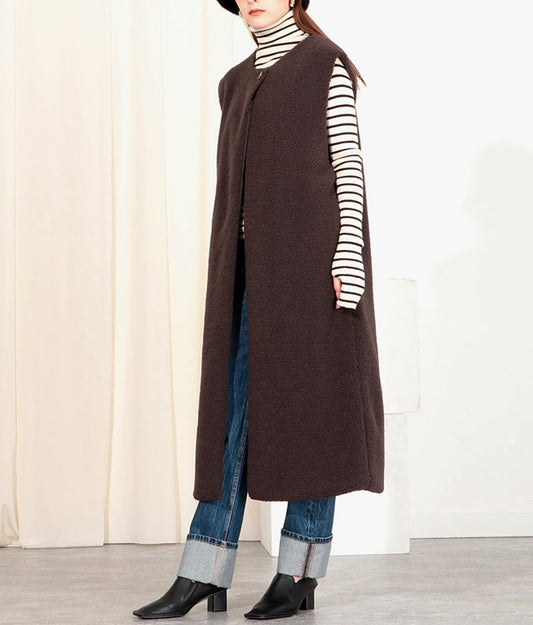 ボア ロング ジレ  364-8950