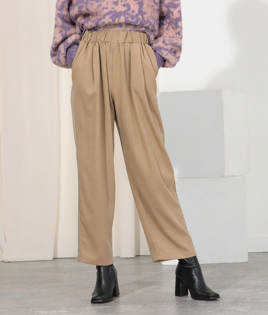 ブラッシュツイルギャザースラックスパンツ 362-8952