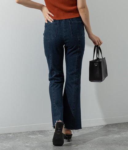 バックゴム フレア デニム パンツ 792-8907