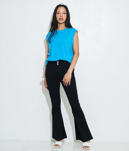 シンプルノースリーブトップスカットソー 793-8922