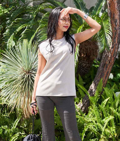 シンプルノースリーブトップスカットソー 793-8922