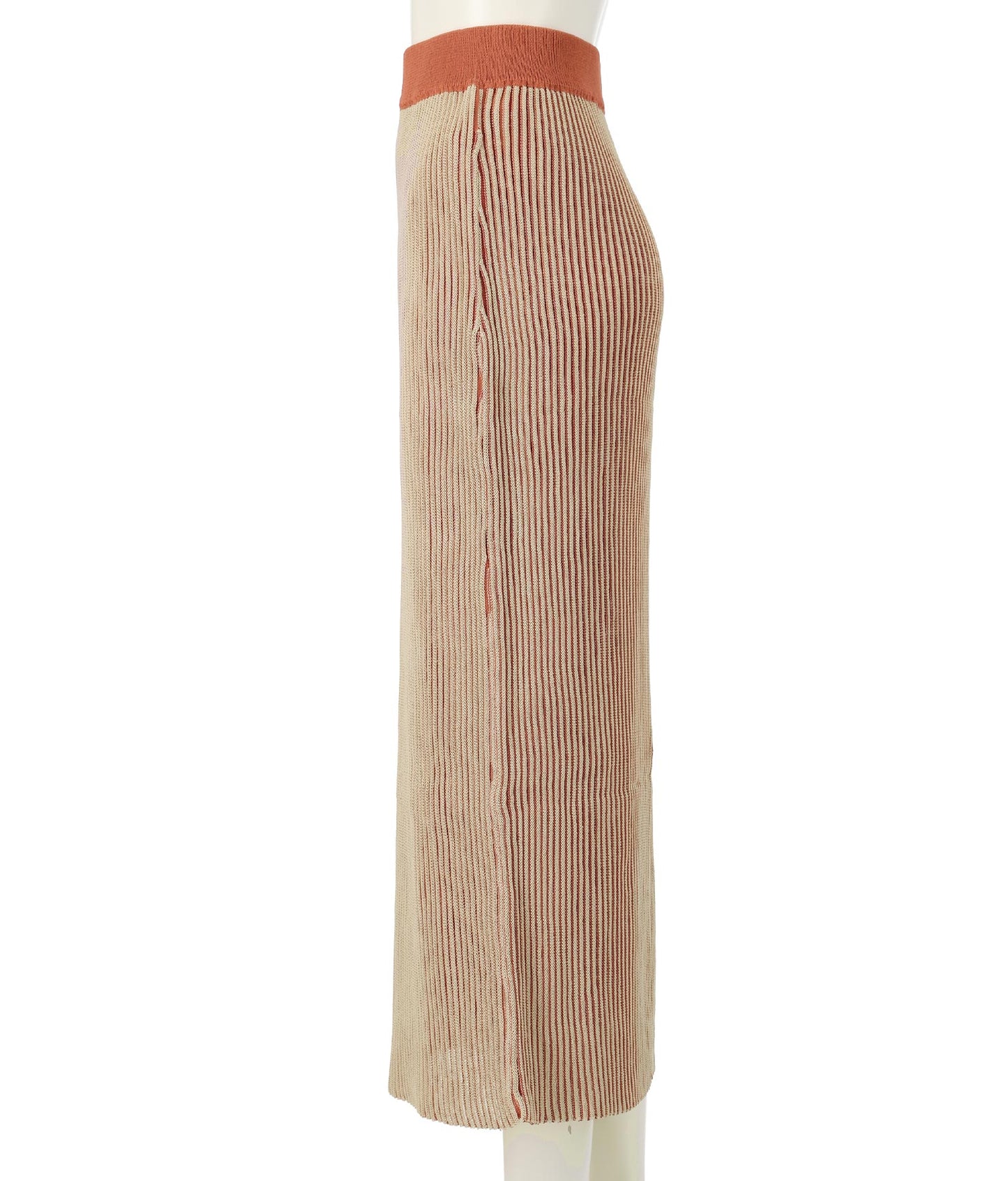 プレーティング ストレート ニットスカート 851-5464