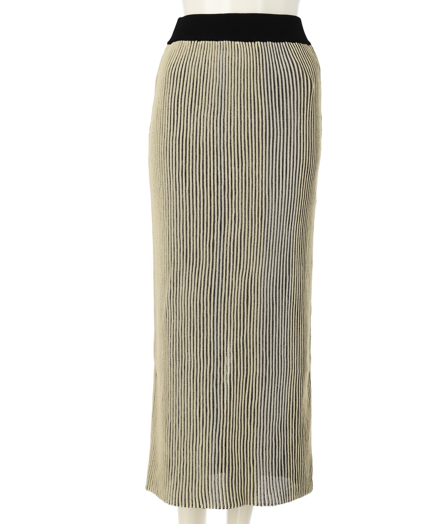 プレーティング ストレート ニットスカート 851-5464